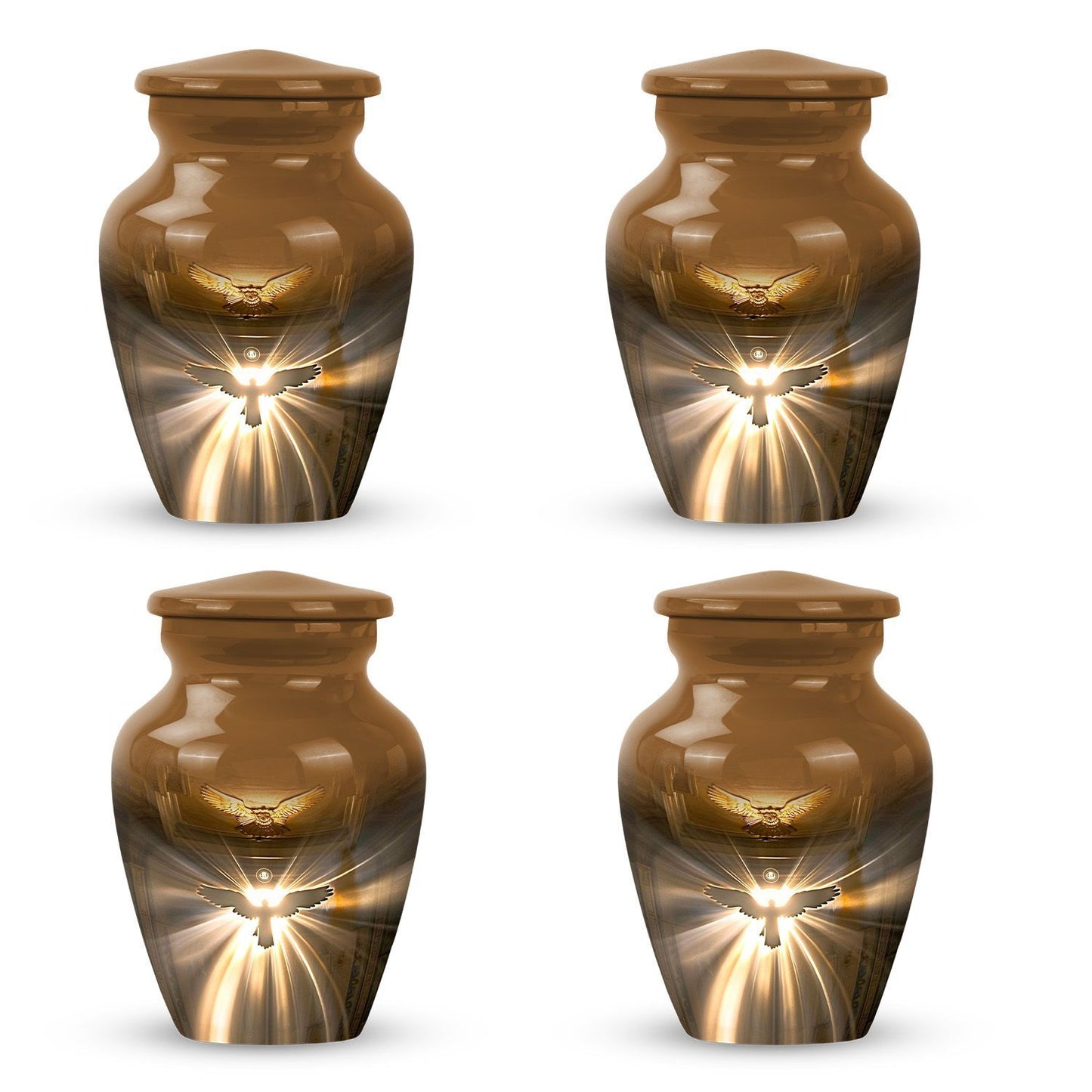 catholic urn for adult ashes, customizable 