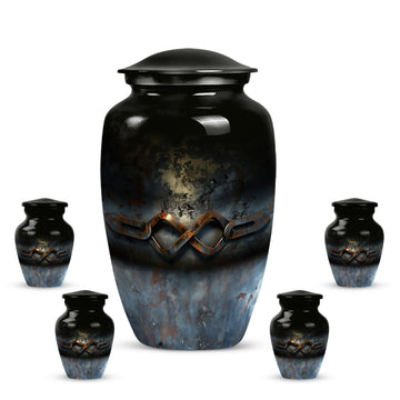 Large Urn with 4 Small Urn