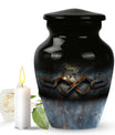 Catholic memorial urn for mom's ashes