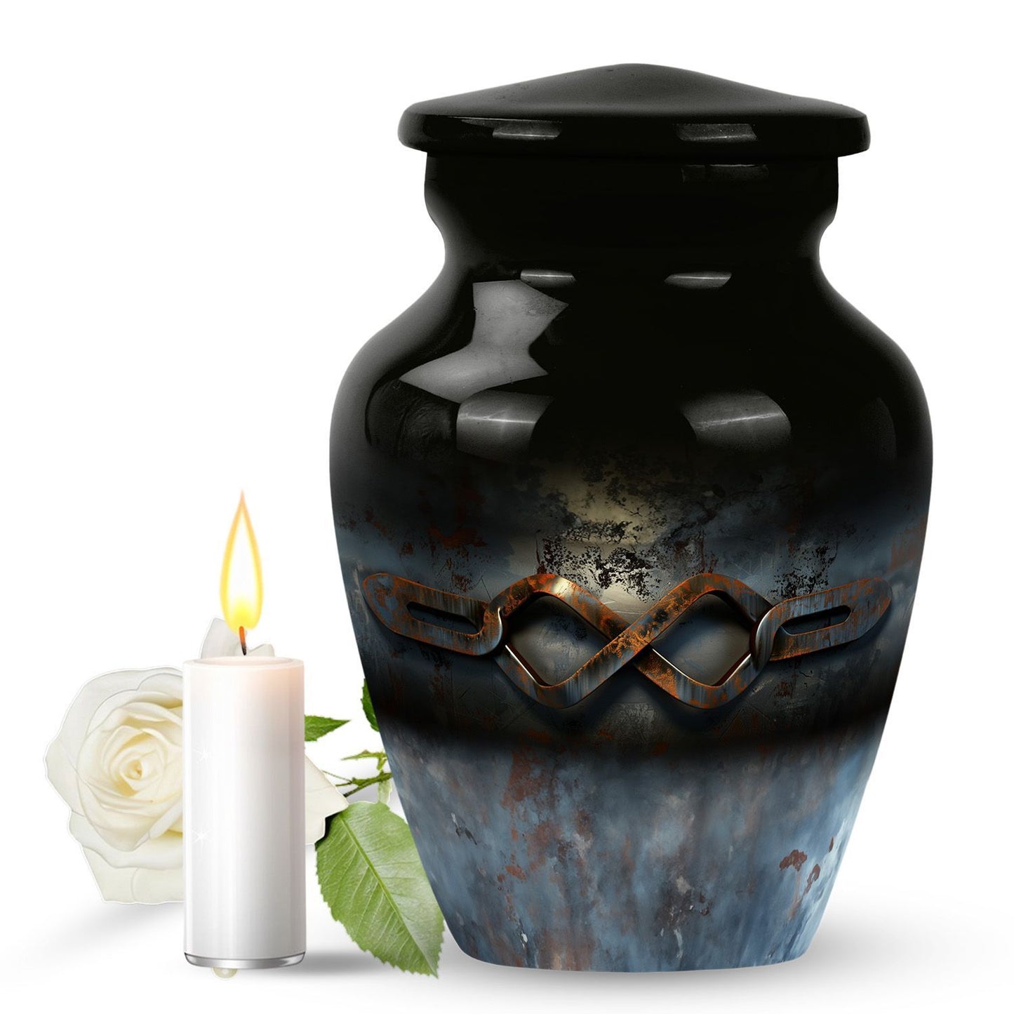 Catholic memorial urn for mom's ashes