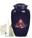 Abstract themed classic 10-inch catholic urn.