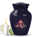 Abstract themed classic 10-inch catholic urn.
