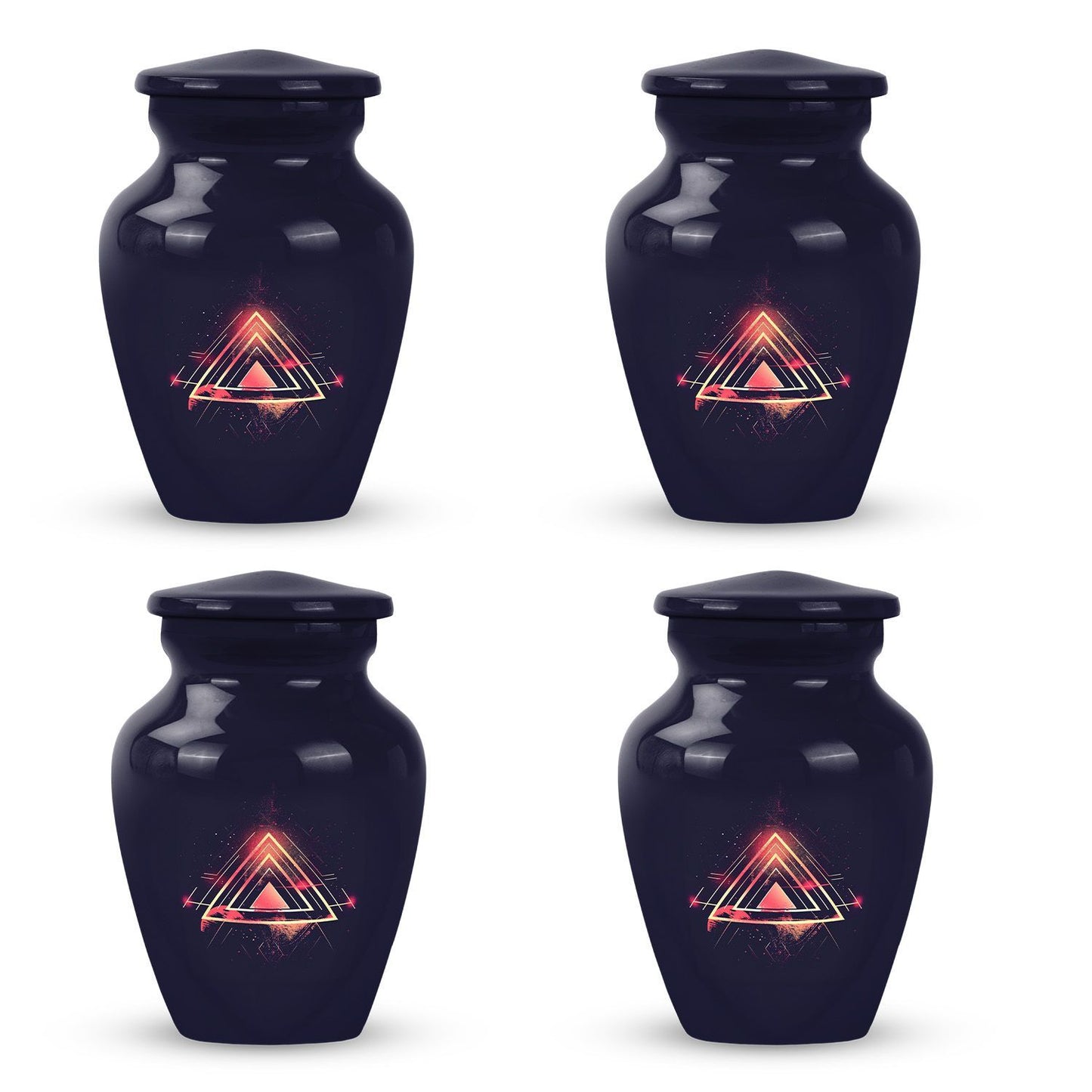 Abstract themed classic 10-inch catholic urn.
