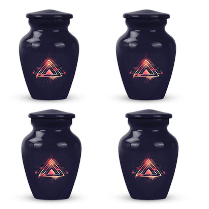 Abstract themed classic 10-inch catholic urn.