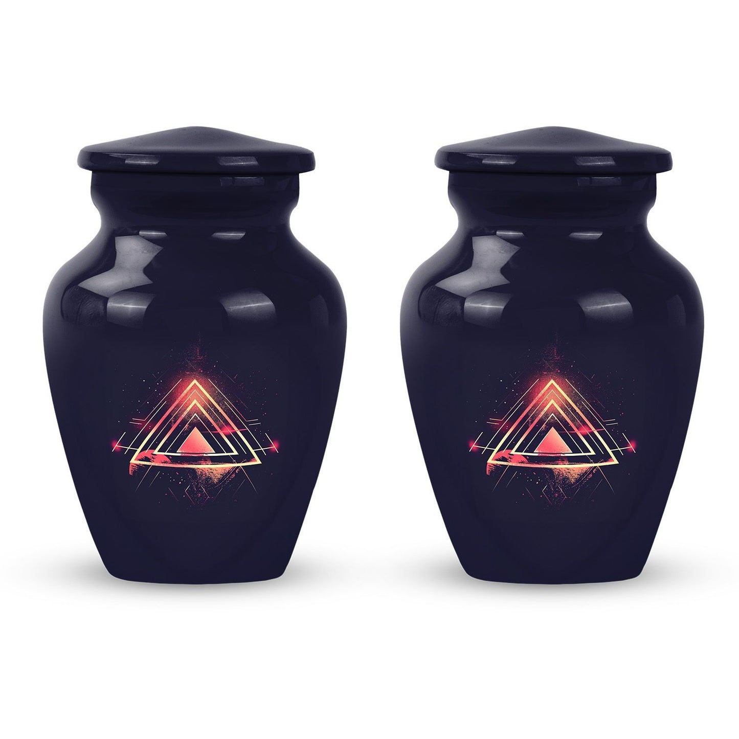 Abstract themed classic 10-inch catholic urn.