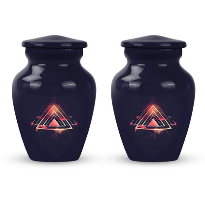 Abstract themed classic 10-inch catholic urn.