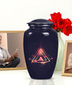Abstract themed classic 10-inch catholic urn.