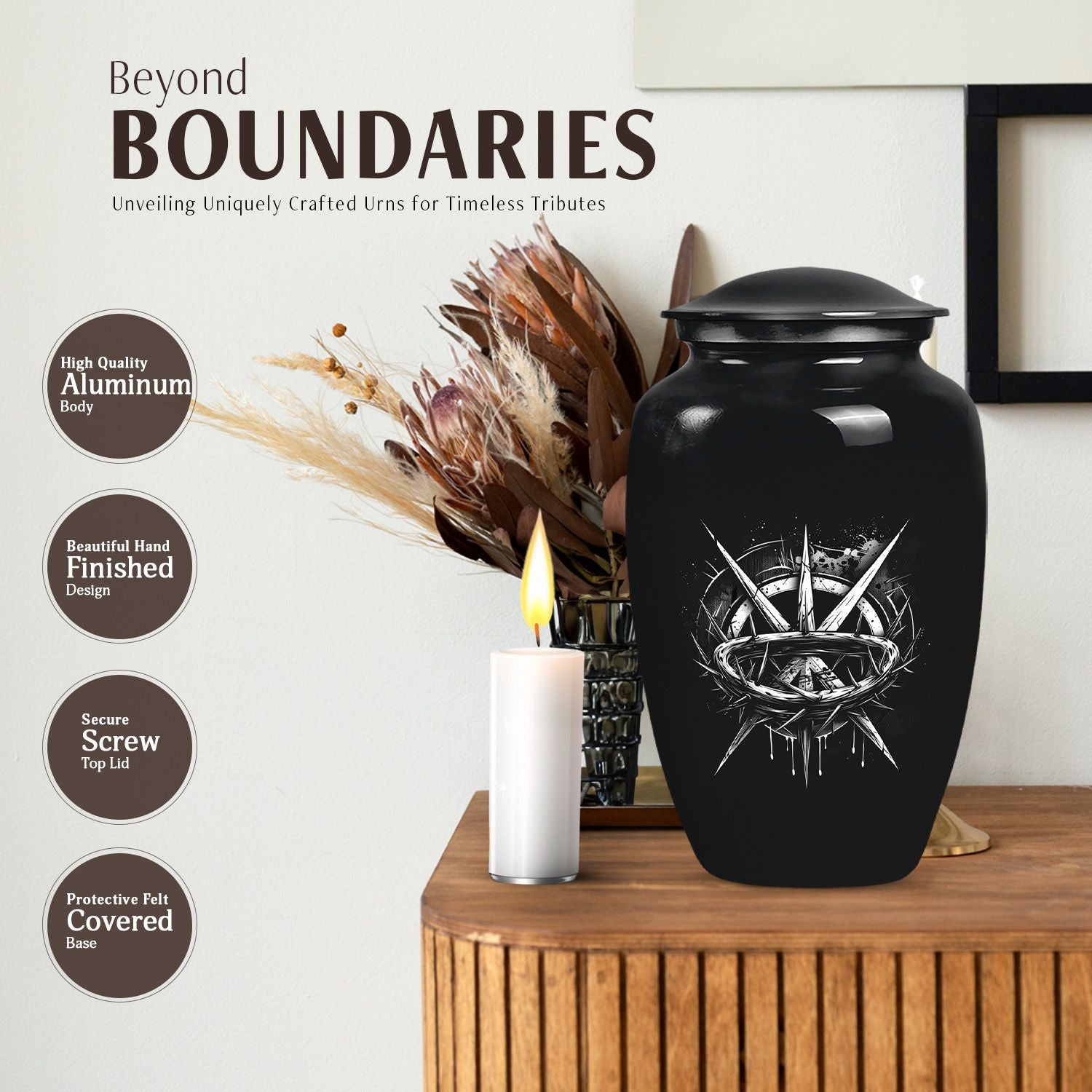 Classic 10-inch catholic urn