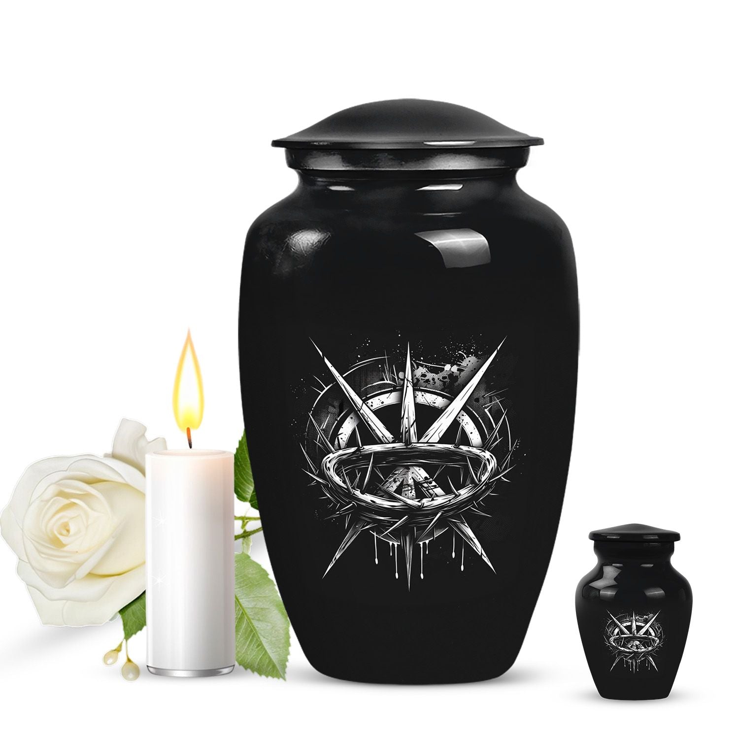 Classic 10-inch catholic urn