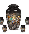 Classic 10-inch catholic urn.