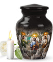 Classic 10-inch catholic urn.