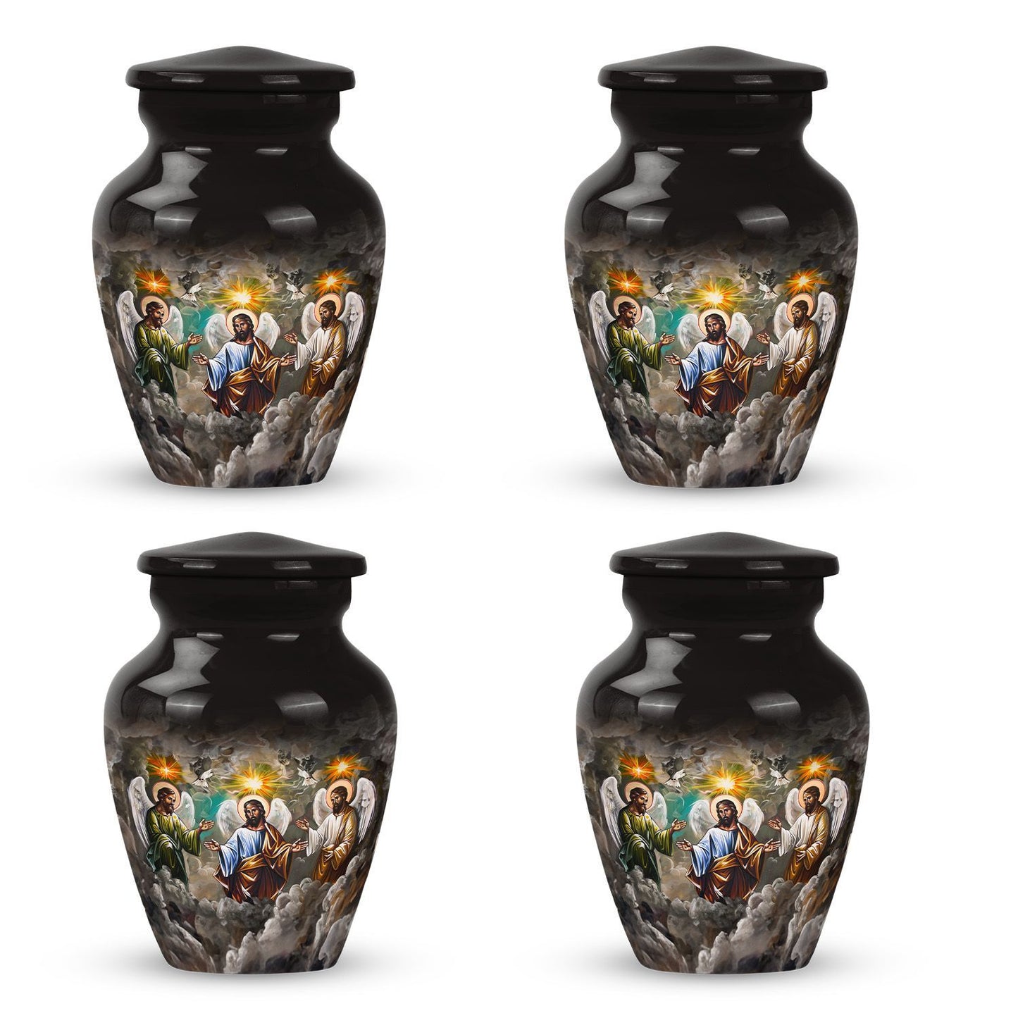 Classic 10-inch catholic urn.