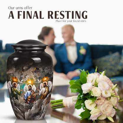 Classic 10-inch catholic urn.