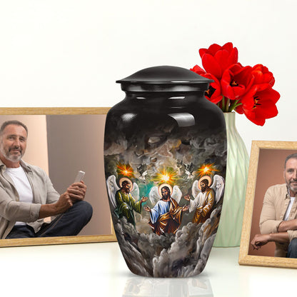 Classic 10-inch catholic urn.