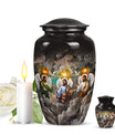 Classic 10-inch catholic urn.