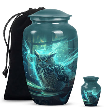 10 inch large Urn with 1 Keepsake 3 Inch Urn