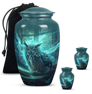 10 inch large Urn with 2 Keepsake 3 Inch Urns