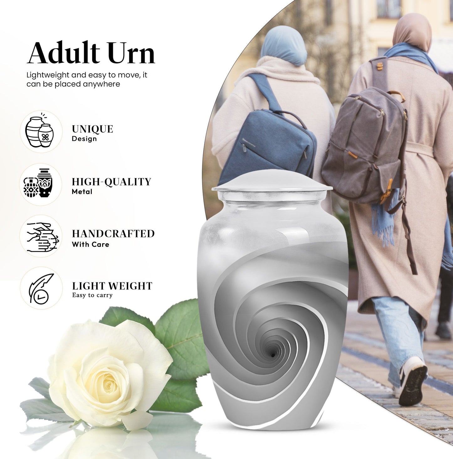 spiral urn for cremation, 