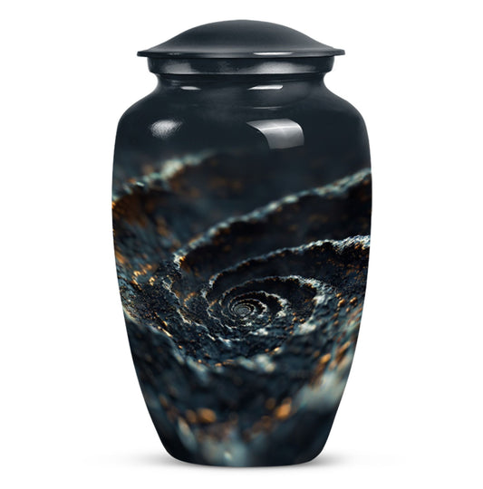 spiral urn for adult man's ashes