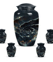 spiral urn for adult man's ashes