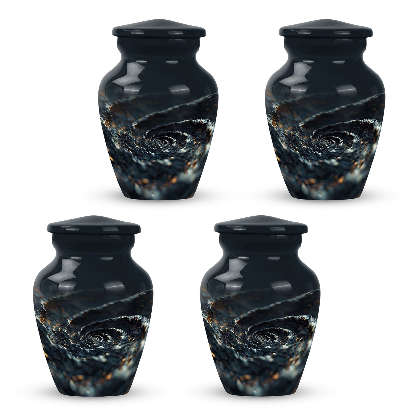 spiral urn for adult man's ashes