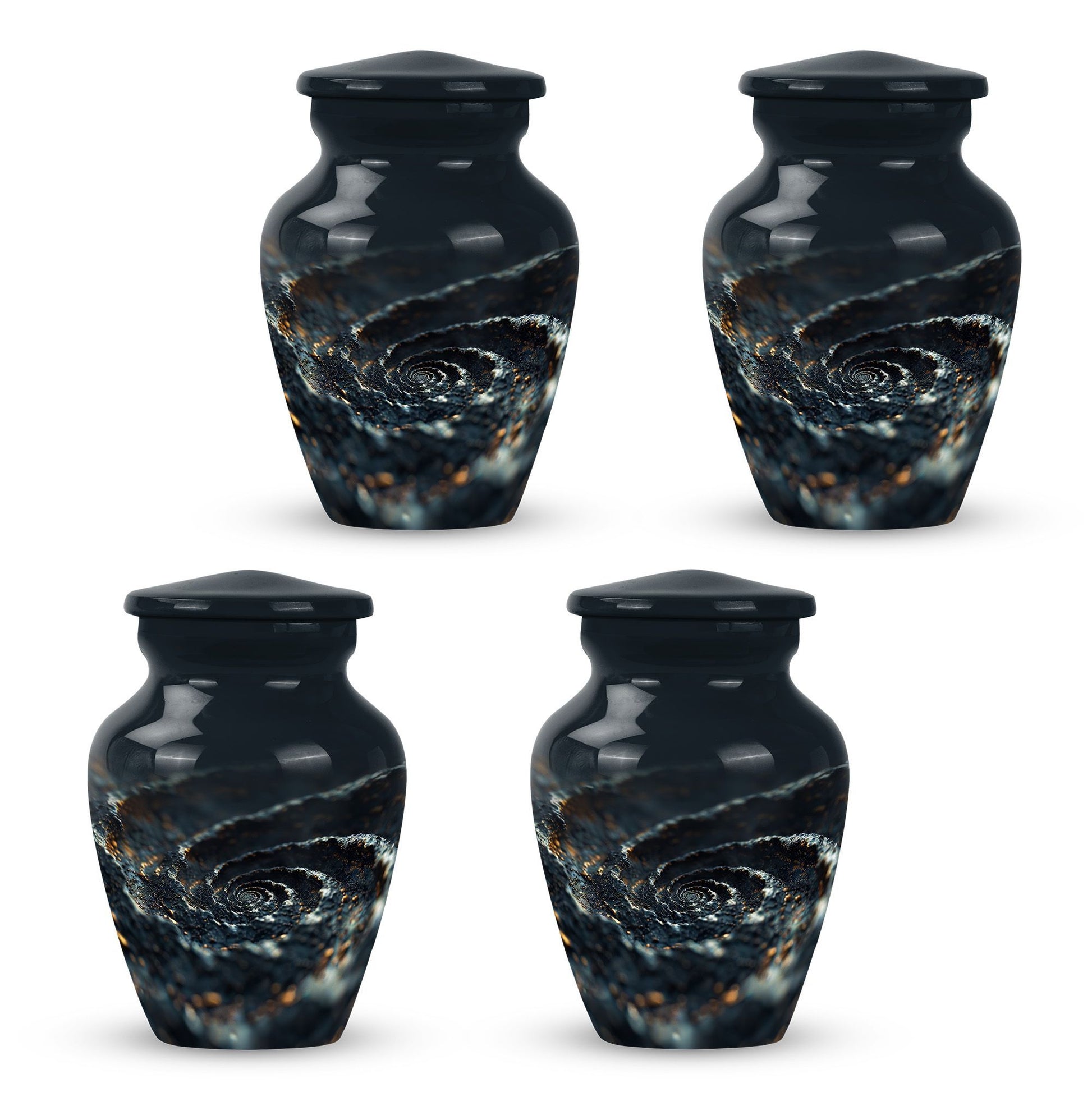 spiral urn for adult man's ashes