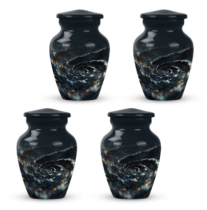 spiral urn for adult man's ashes