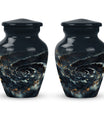 spiral urn for adult man's ashes