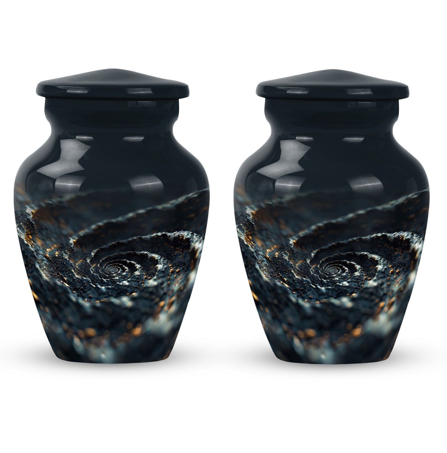 spiral urn for adult man's ashes