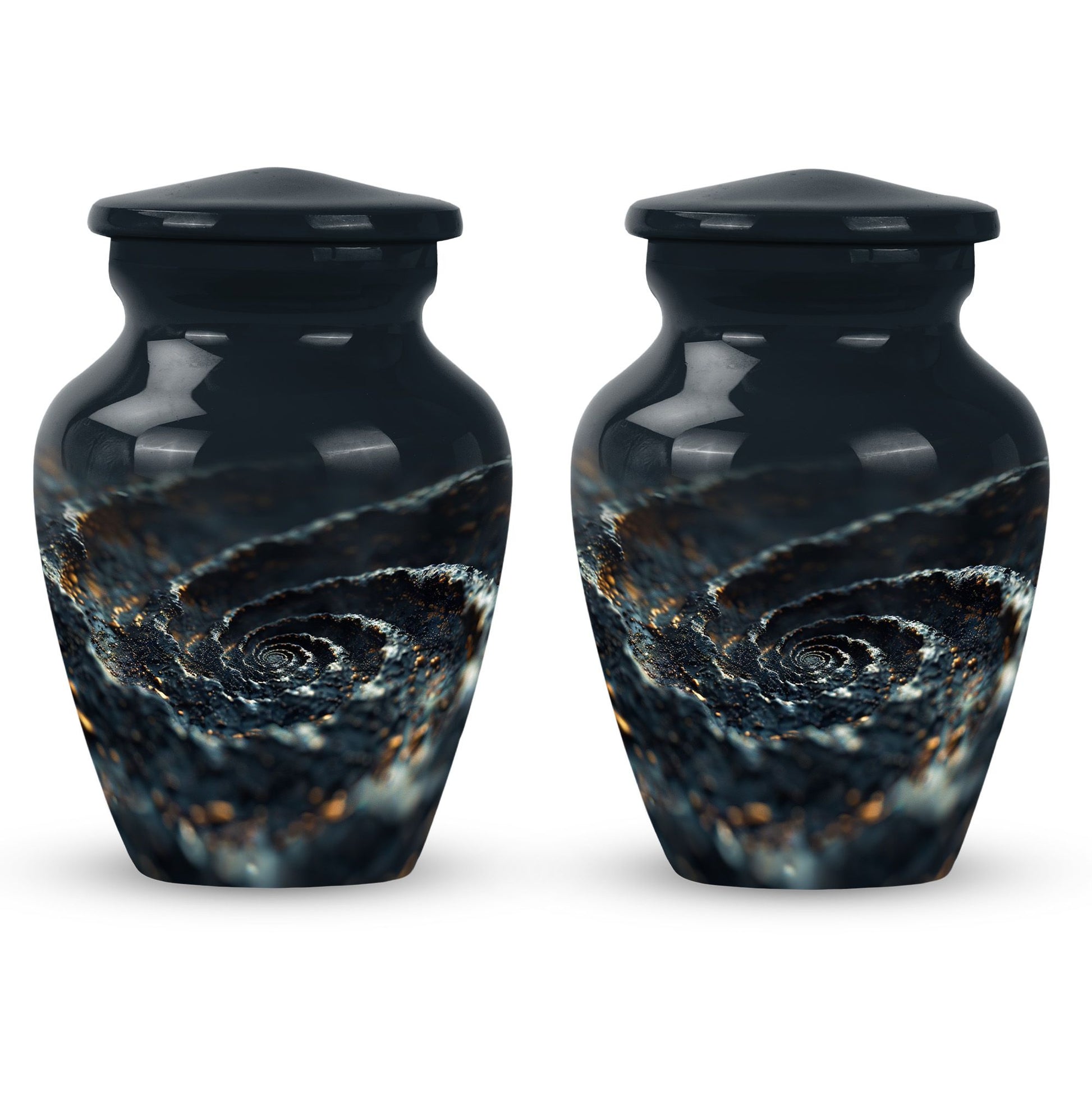 spiral urn for adult man's ashes