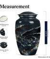 spiral urn for adult man's ashes