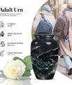 spiral urn for adult man's ashes