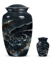 spiral urn for adult man's ashes