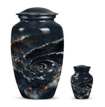 10 inch large Urn with 1 Keepsake 3 Inch Urn