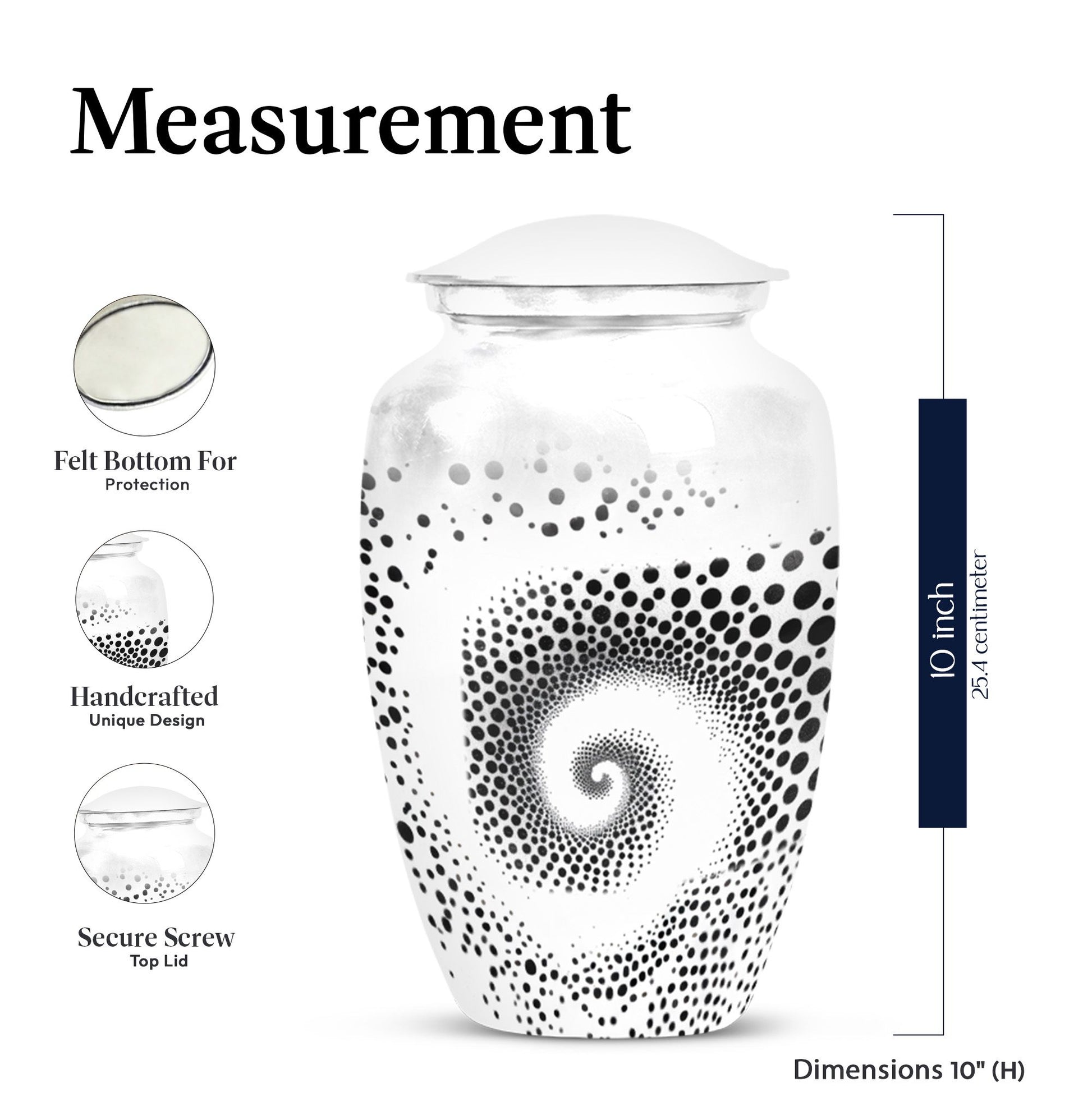spiral urn for cremation ashes