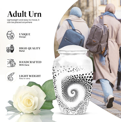 spiral urn for cremation ashes