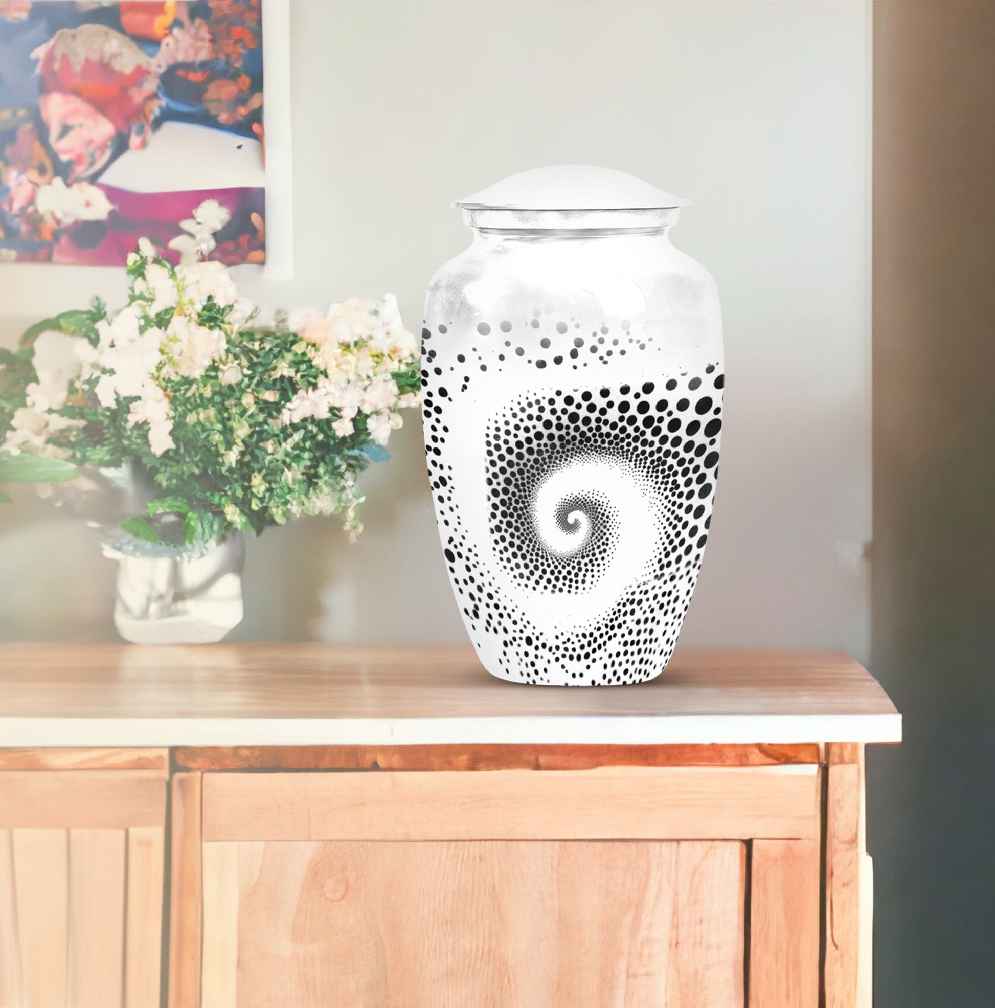 spiral urn for cremation ashes