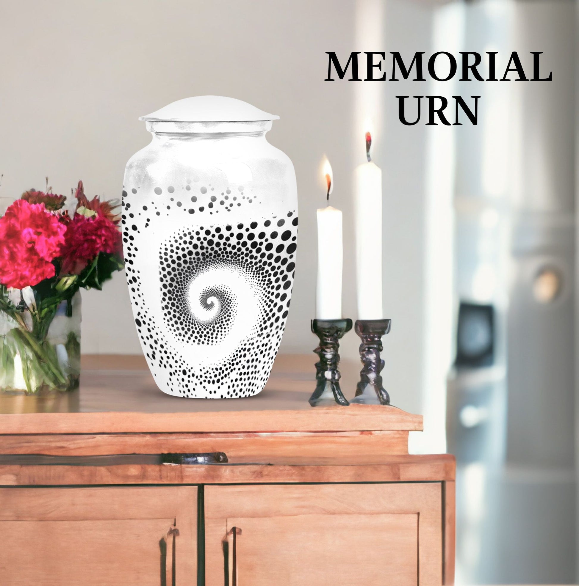 spiral urn for cremation ashes