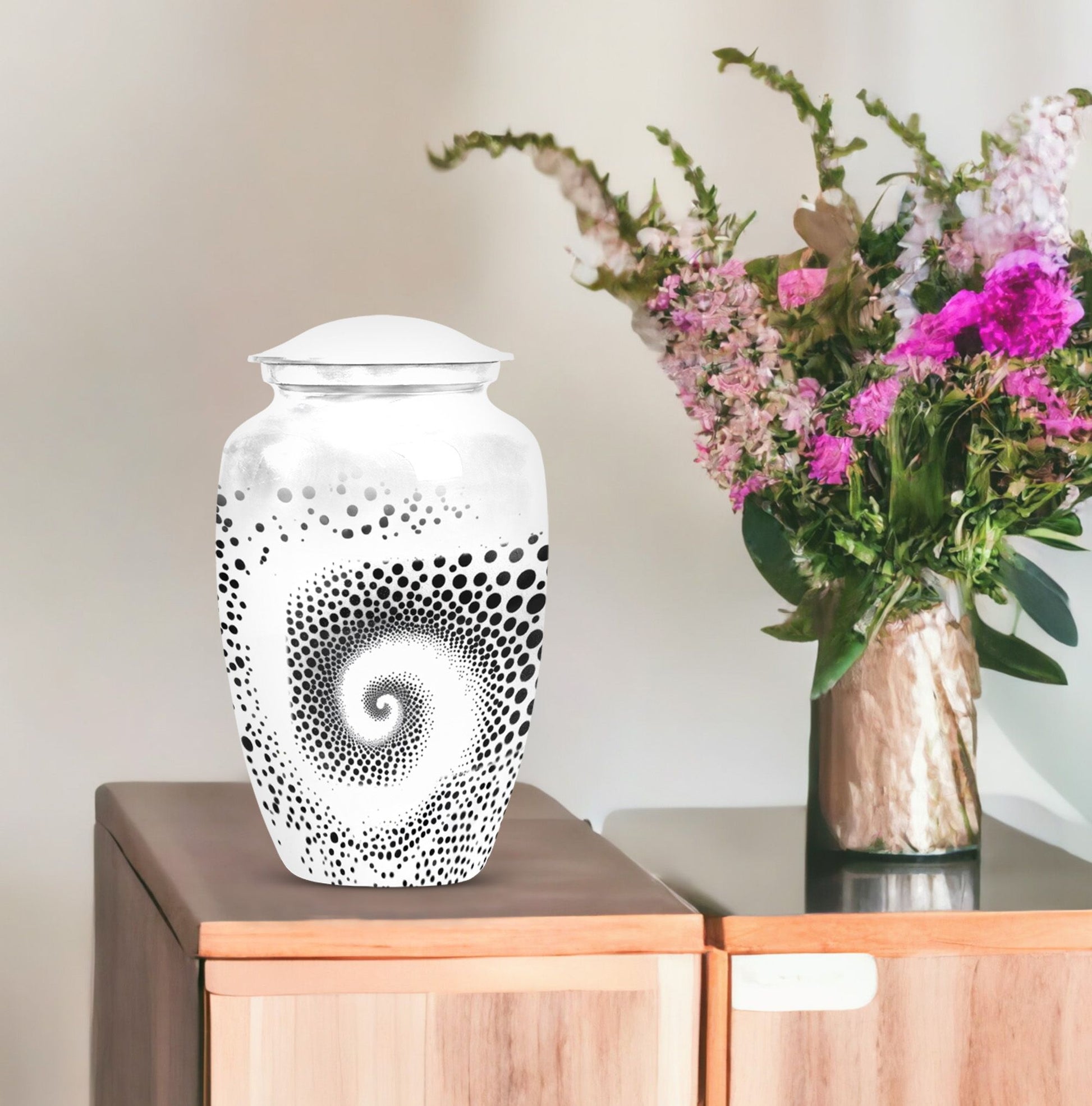 spiral urn for cremation ashes
