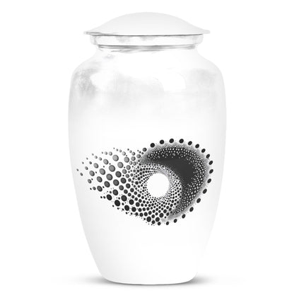 spiral memorial large urn for ashes.