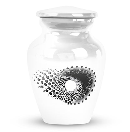 spiral memorial large urn for ashes.