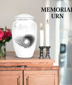 spiral memorial large urn for ashes.