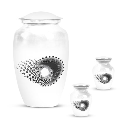 spiral memorial large urn for ashes.