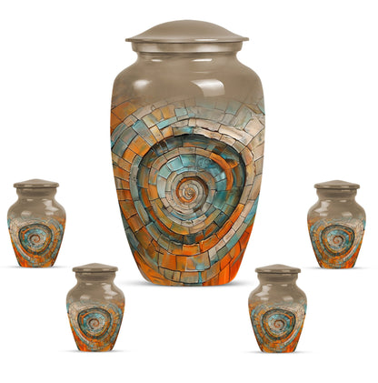 Classic 10-inch spiral urn for human 