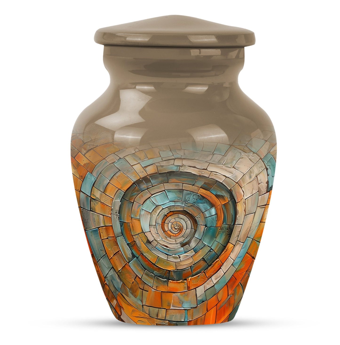 Classic 10-inch spiral urn for human 