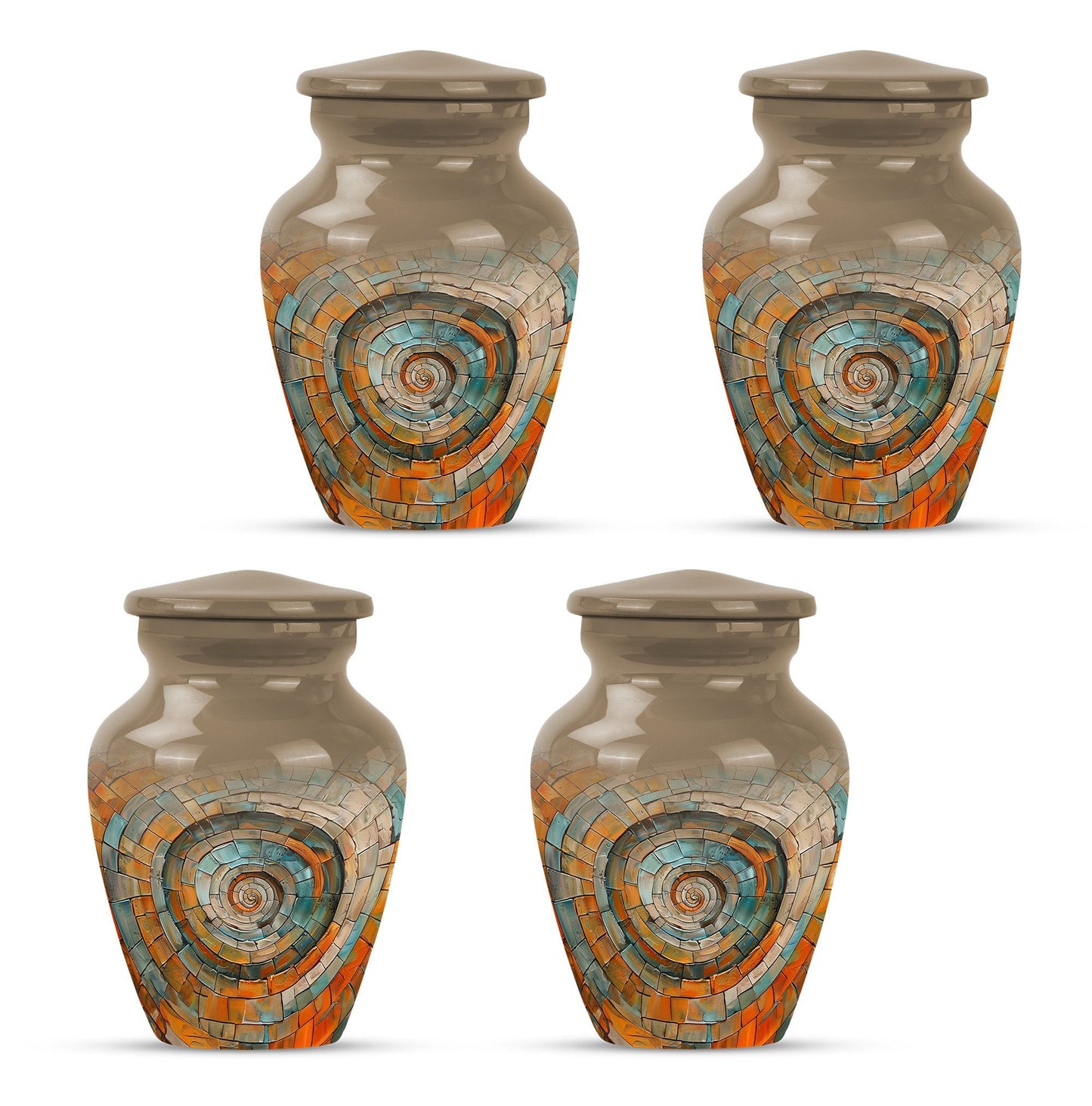 Classic 10-inch spiral urn for human 