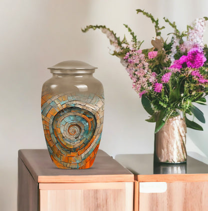 Classic 10-inch spiral urn for human 