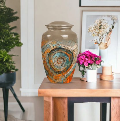 Classic 10-inch spiral urn for human 
