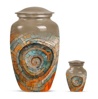 Classic 10-inch spiral urn for human 