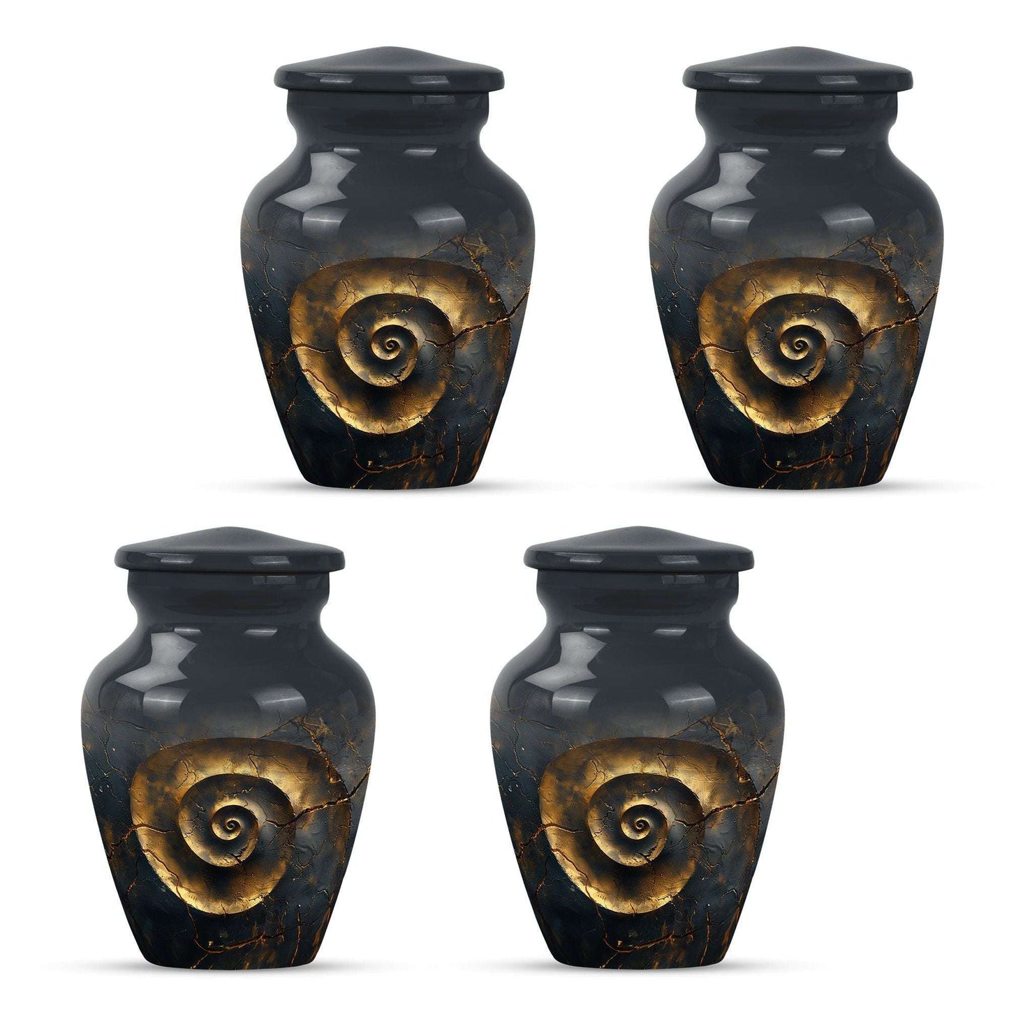 Classic 10-inch spiral urn for burial and cremation.